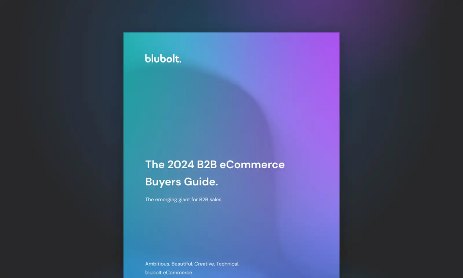 The 2024 B2B Ecommerce Buyers Guide